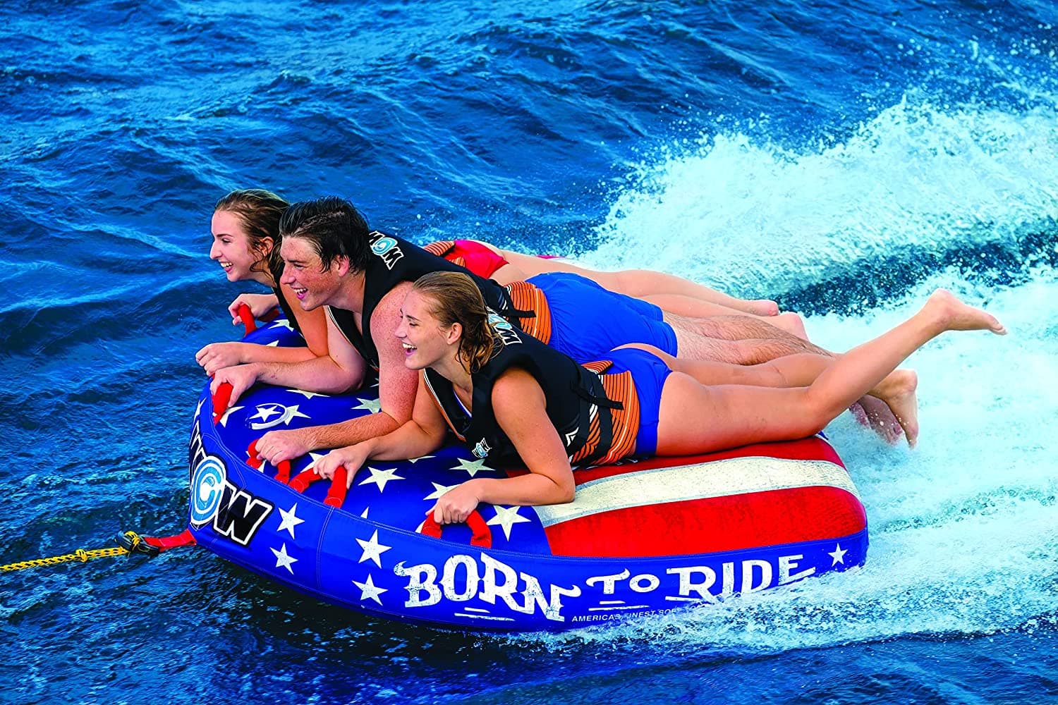 WOW Sports Born to Ride 3 Person 3P Towable (22-WTO-3982)