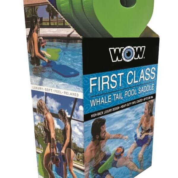 WOW Sports First-Class Soft Dipped Foam Whale Tail Saddle Seat 6pck PDQ - Green (20-2070)