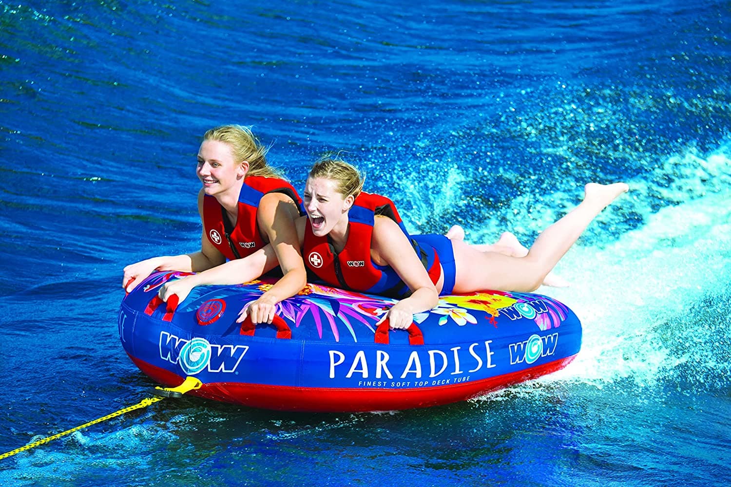 WOW Sports Paradise 2 Person 2P Soft Top Towable (22-WTO-3983)