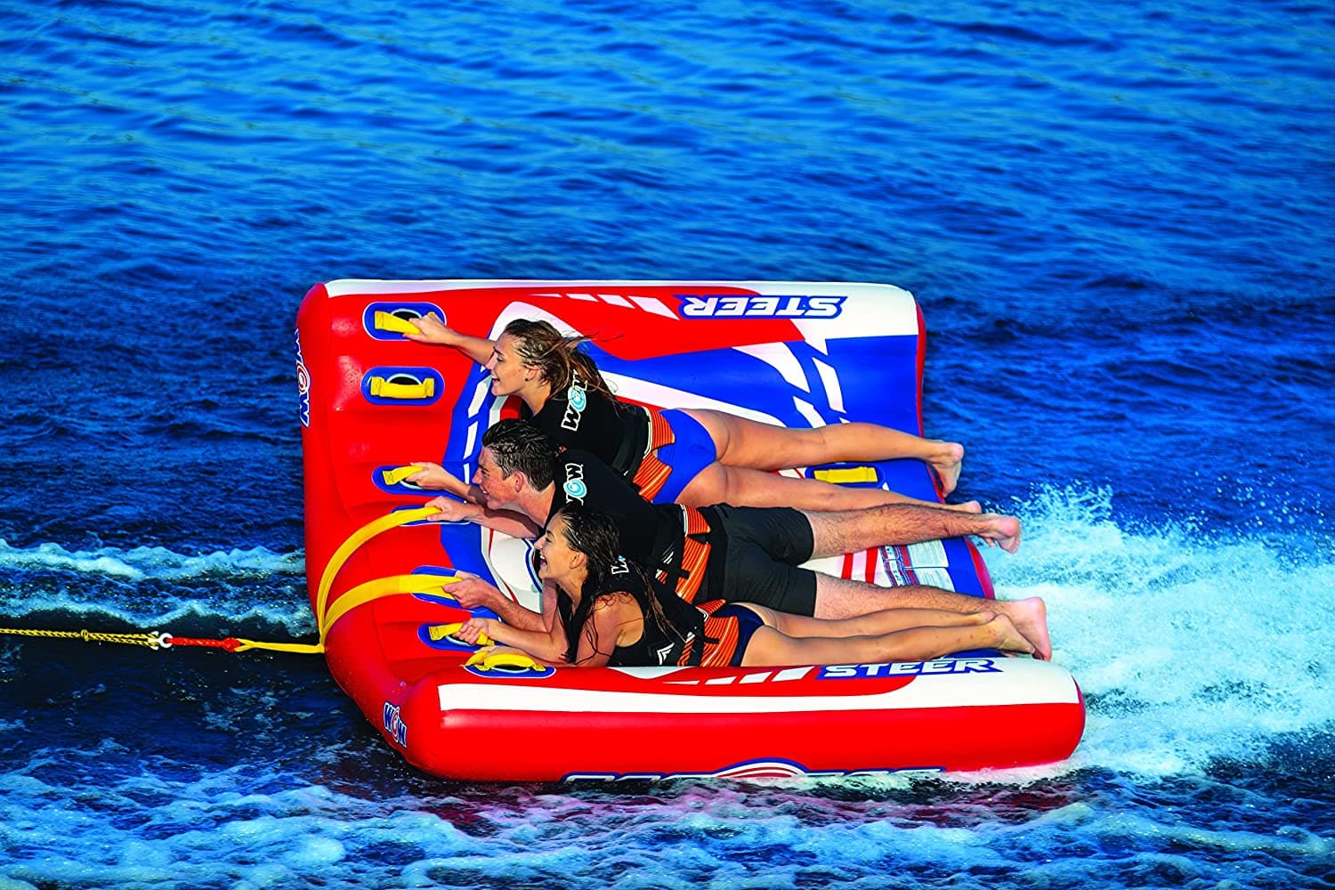 WOW Sports Power Steer 3 Person 3P Steerable Deck Tube (22-WTO-3975)