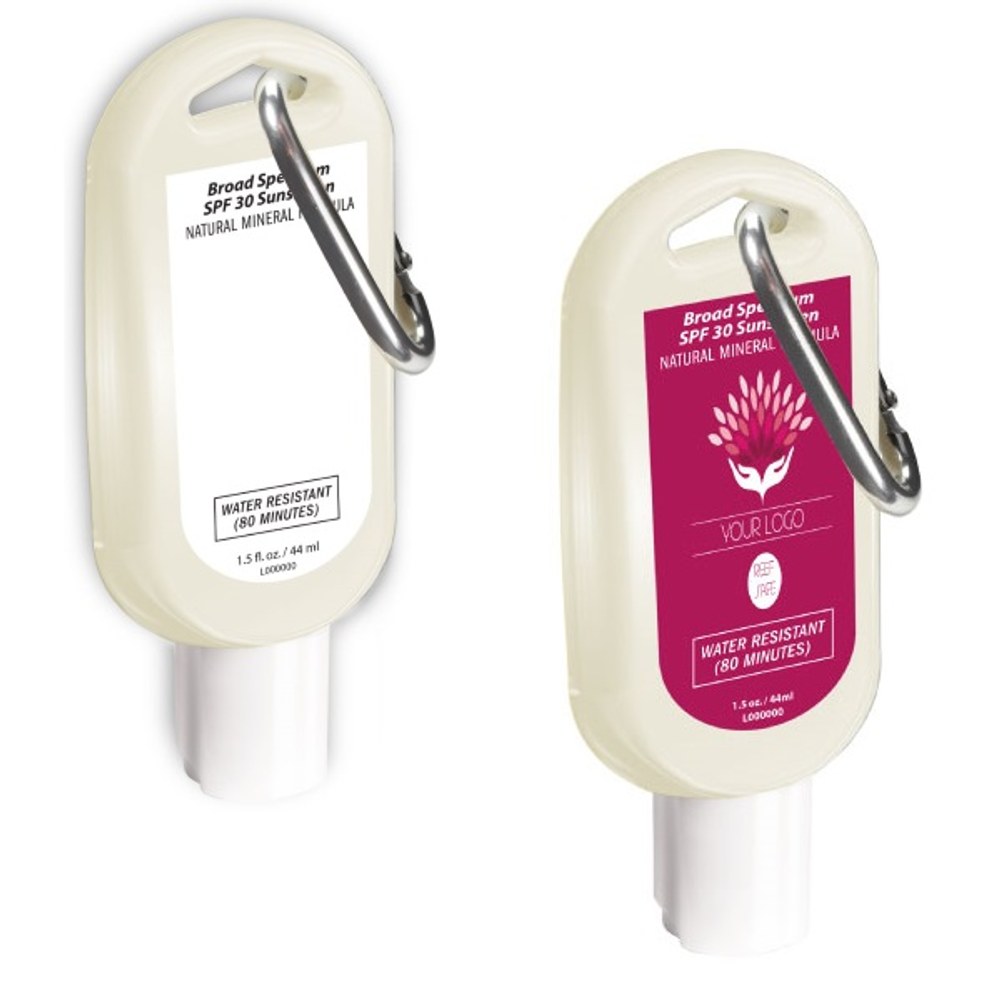 JC10738 1.5 Oz. SPF 30 Mineral Broad Spectrum Sunscreen With Carabiner
