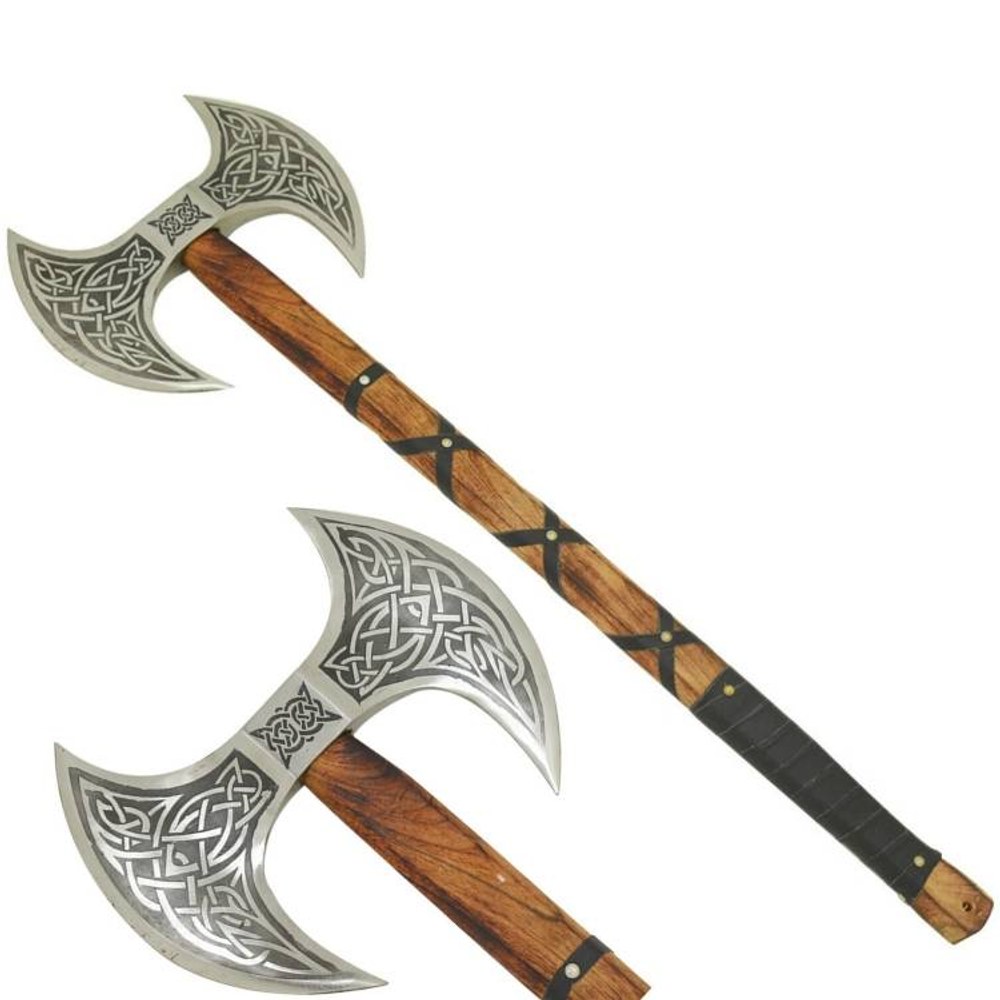 Medieval Warrior Handmade Double Head Viking Axe WT-5029