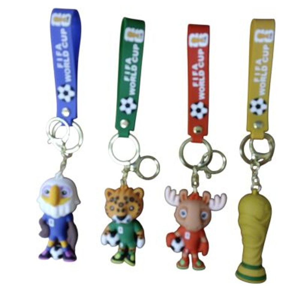 PVC Keychain 3" Fifa World Cup Backpack Charm (T6011)