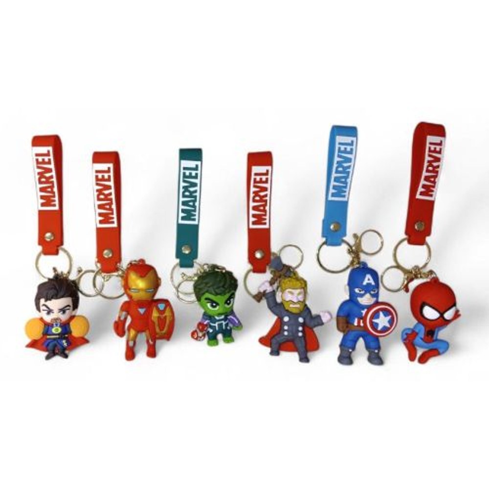 PVC Keychain 3" Superhero Assortment Backpack Charm (KC03)