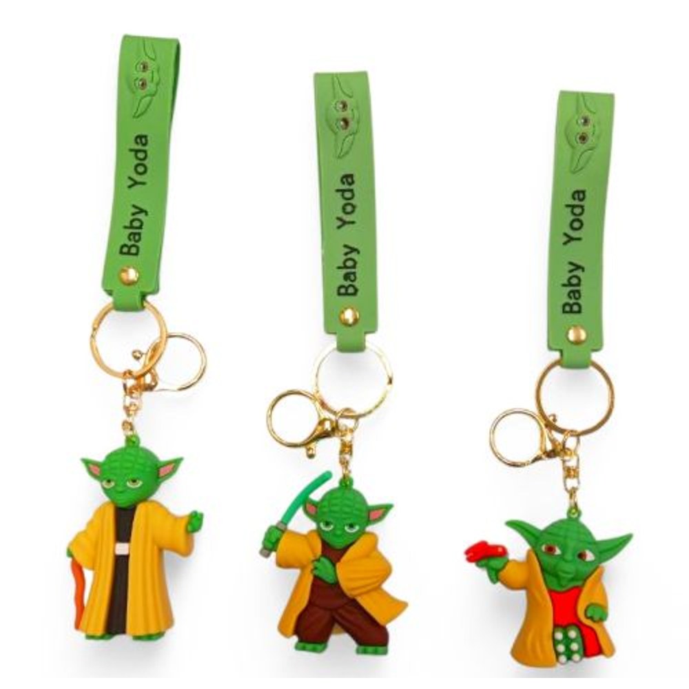 PVC Keychain 3" Yoda Assortment Backpack Charm (AL0153)