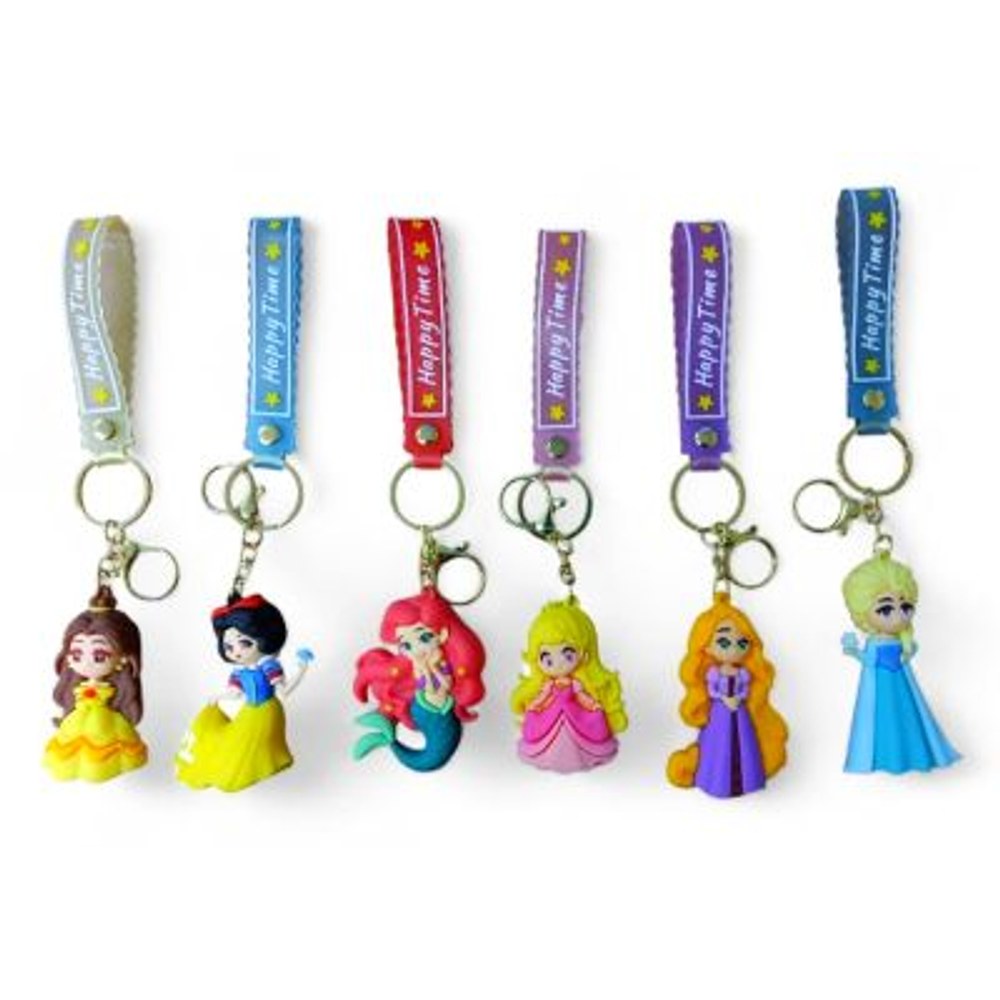 PVC Keychain 3" Princess Assortment Backpack Charm (1022)