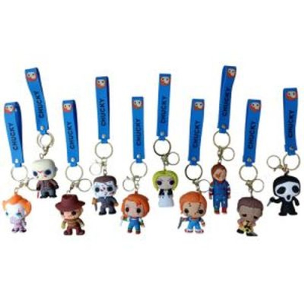 PVC Keychain 3" Horror Assortment Backpack Charm (1023)