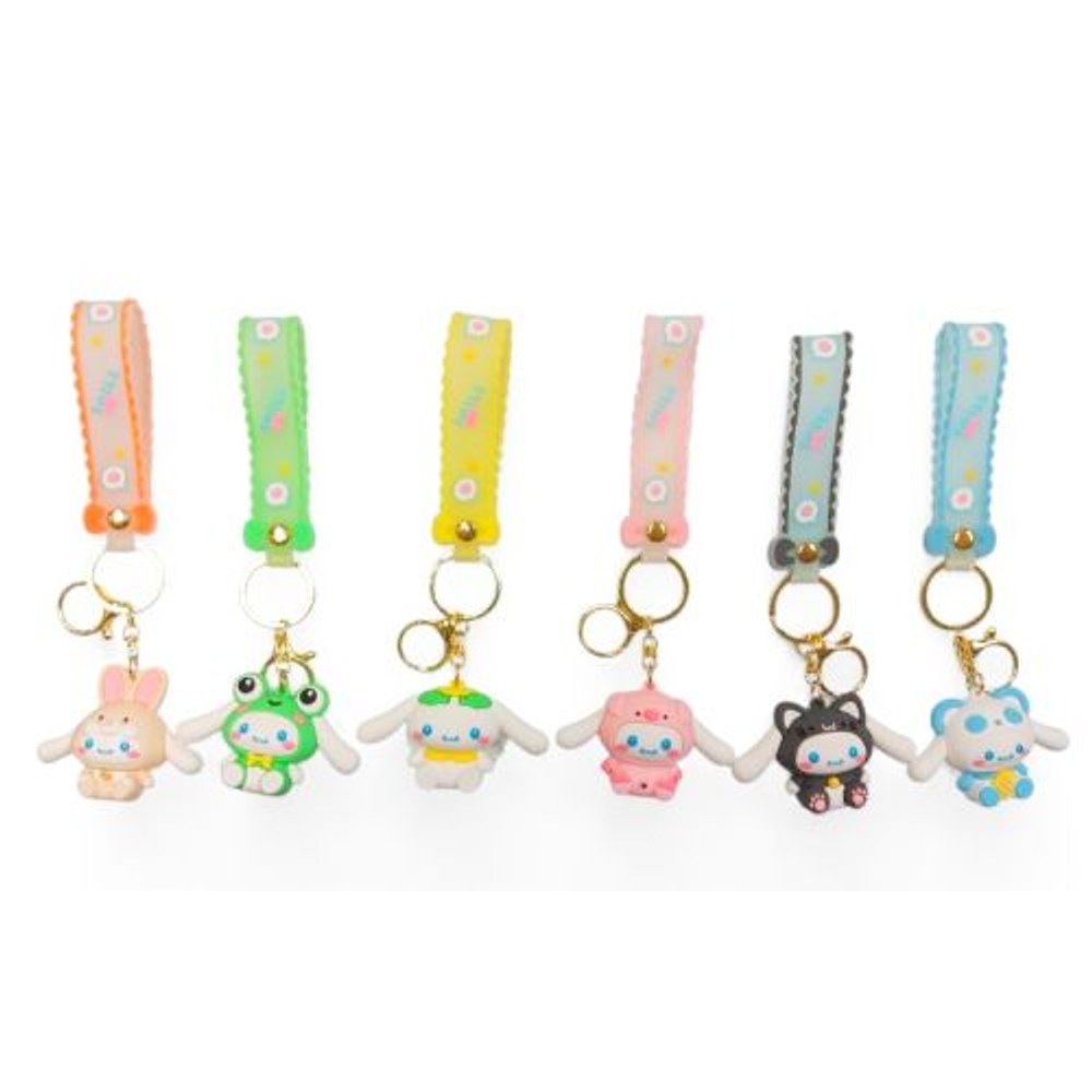 PVC Keychain 3" Hello Kitty Friends in Costume Assortment Backpack Charm (AL2804)