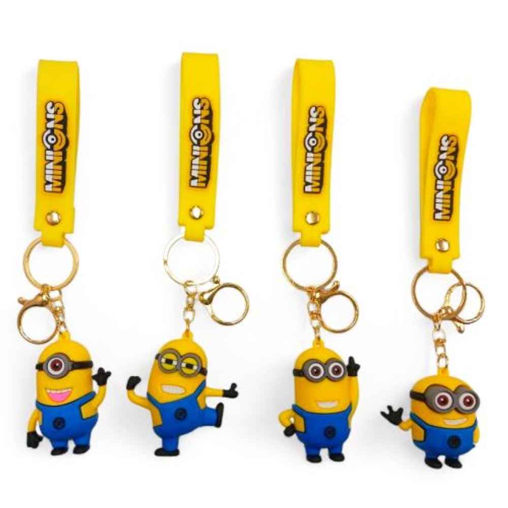PVC Keychain 3" Minion Friends Assortment Backpack Charm (AL8033)