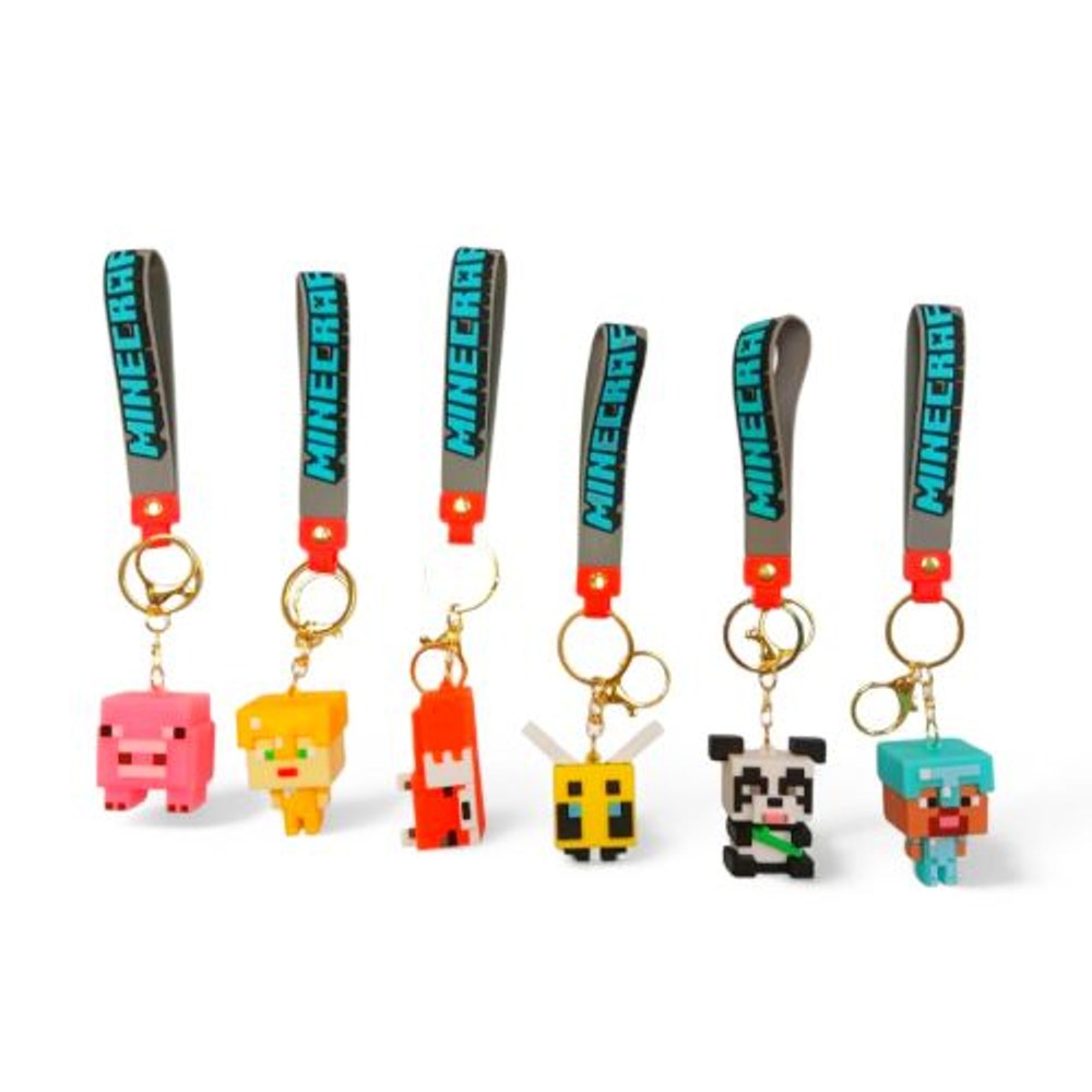PVC Keychain 3" Minecraft Assortment Backpack Charm (AL8097) OUT OF STOCK