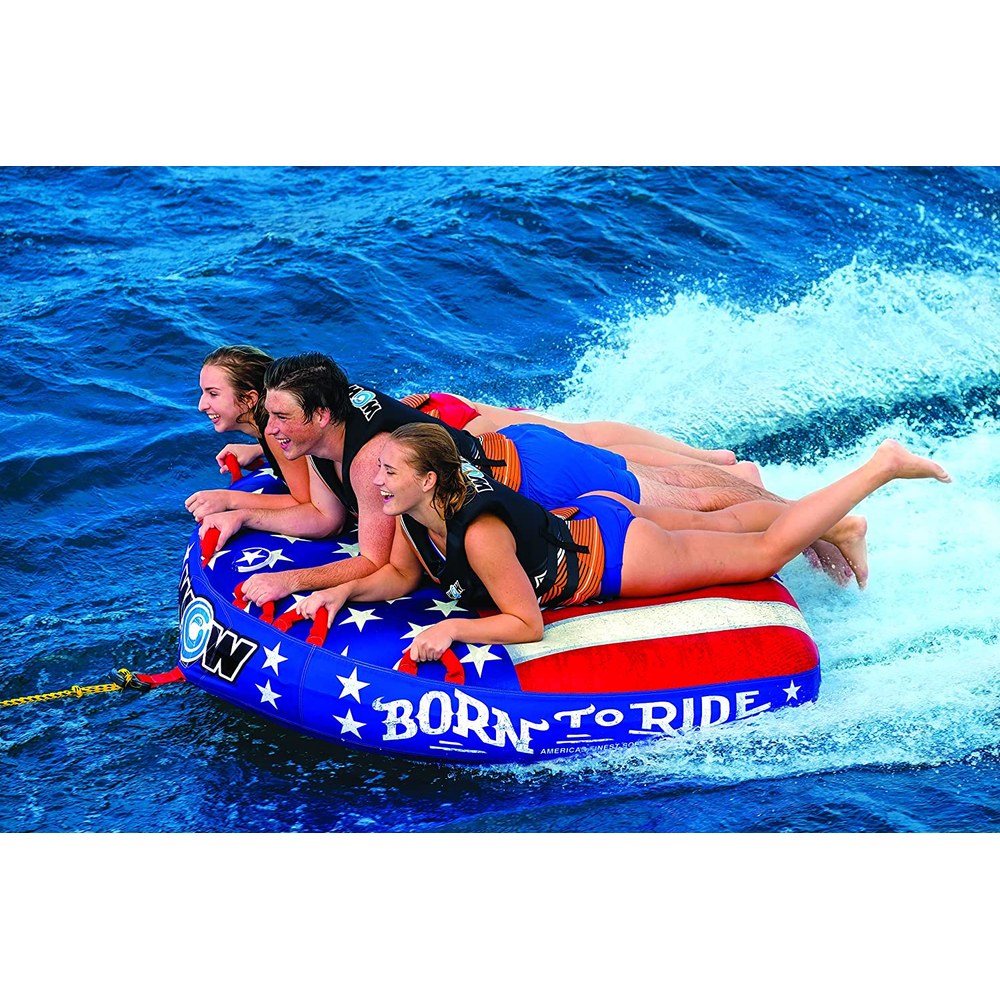 WOW Sports Born to Ride 3 Person 3P Towable (22-WTO-3982)