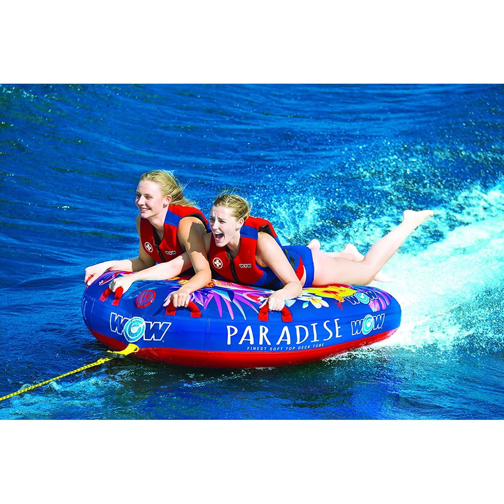 WOW Sports Paradise 2 Person 2P Soft Top Towable (22-WTO-3983)
