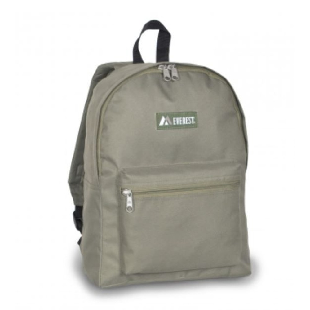 30 Wholesale Basic Color Block Backpack In Olive