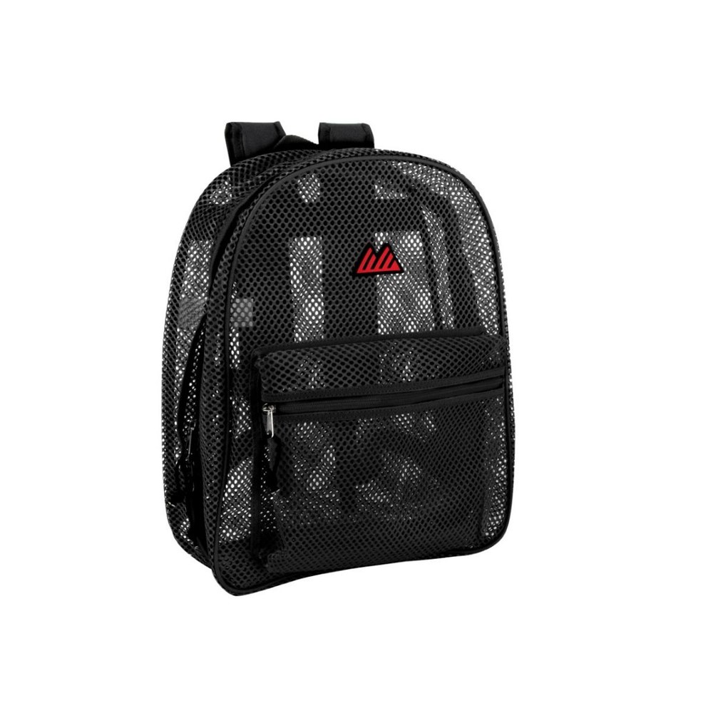 24 Wholesale Premium Quality Mesh 17 Inch BackpacK- Black