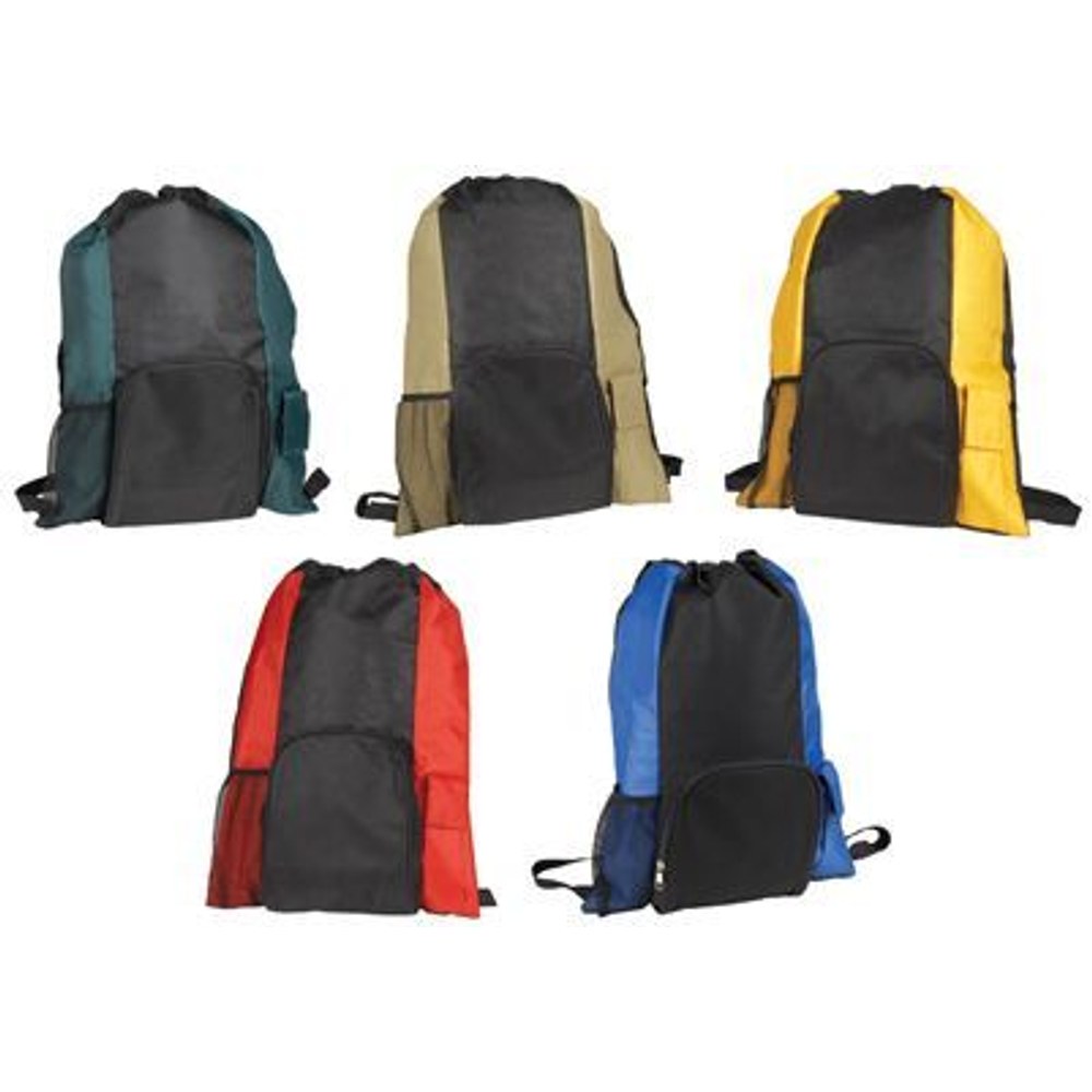 72 Wholesale 19" Islander Drawstring Tote/backpack In One