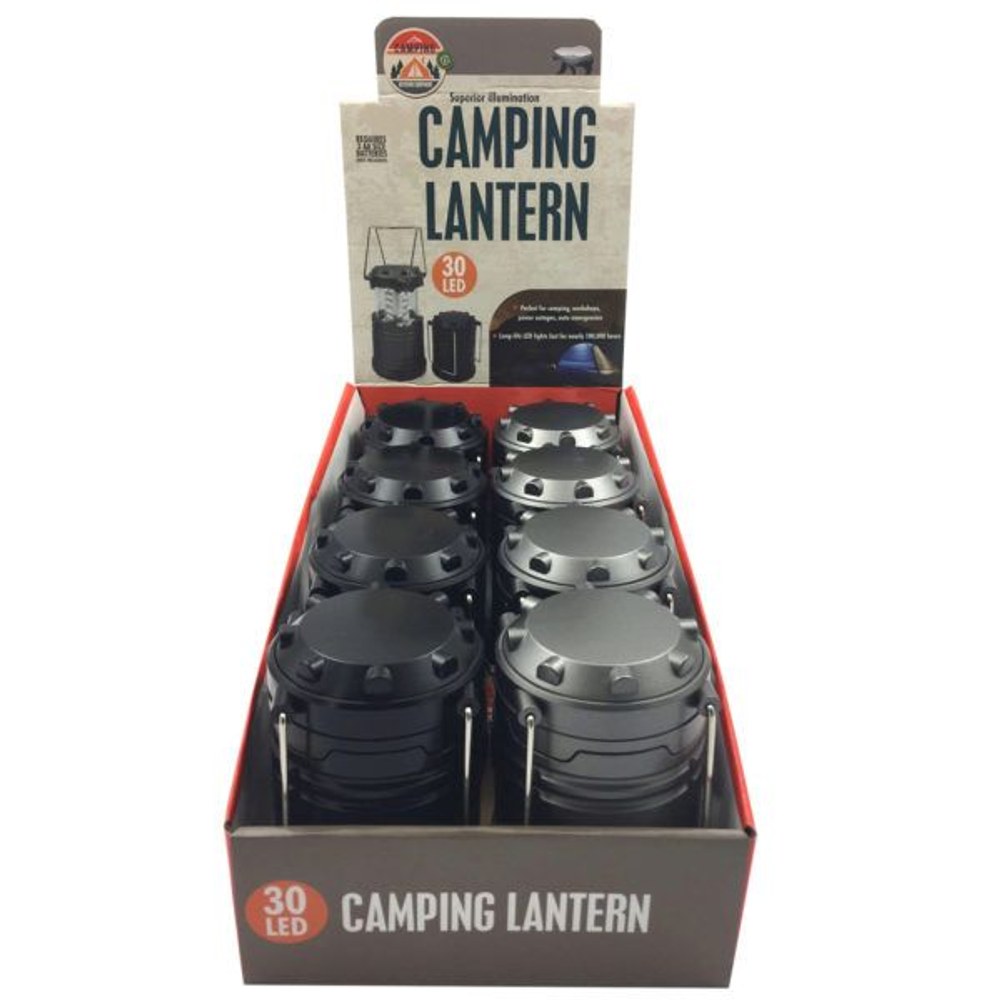 8 Wholesale 30 Led Camping Lantern Countertop Display