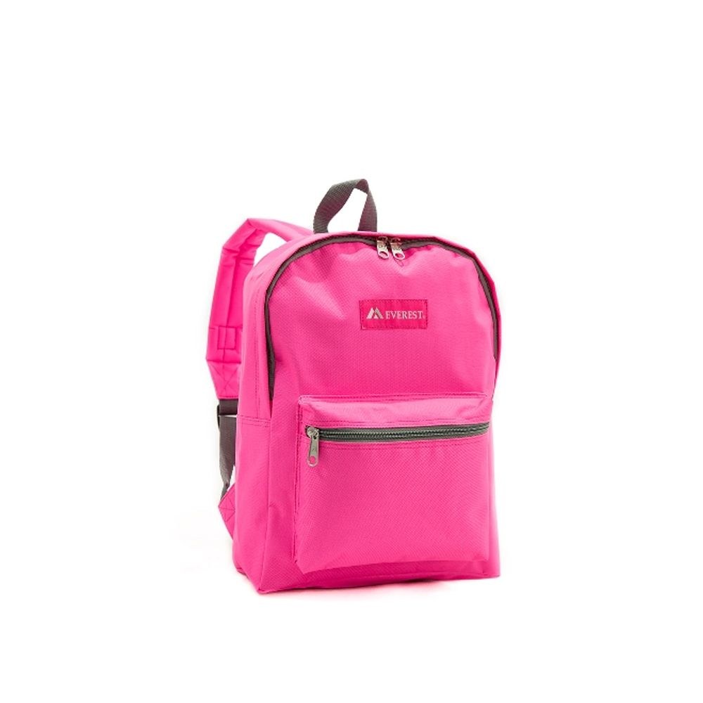 30 Wholesale Everest Basic Color Block Backpack In Candy Pink